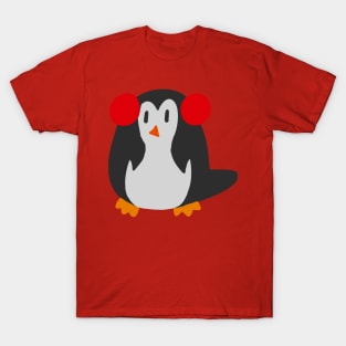 Earmuffs Penguin T-Shirt